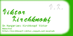 viktor kirchknopf business card